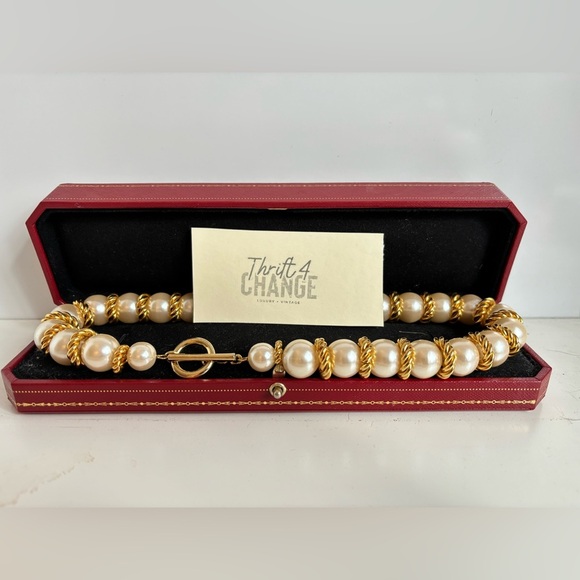 Vintage Chanel Style Faux Pearl Necklace - Picture 1 of 2